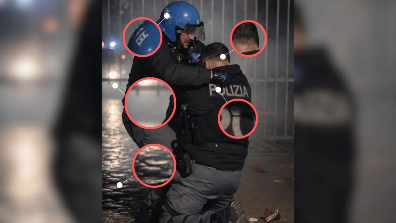La foto falsa, l’IA e il corto circuito istituzionale: così la Polizia ha alimentato il complotto dopo gli scontri di Torino